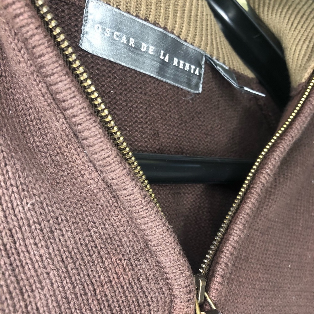 ⭐️Oscar De La Renta Pullover Zip Up - Picture 4 of 4